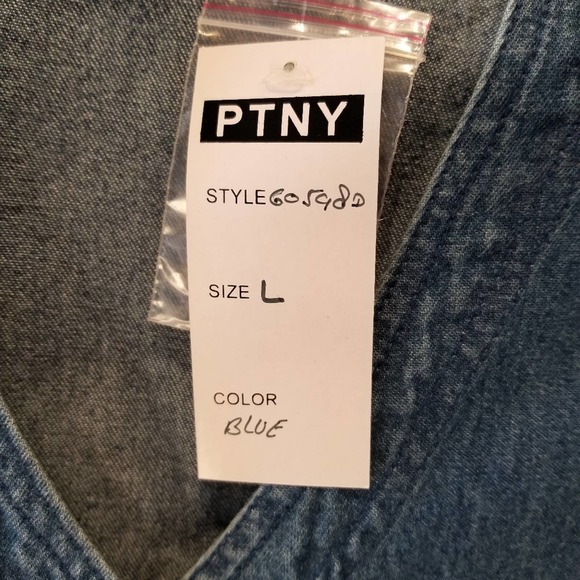 Blue Denim Women's Vest - Picture 5 of 11